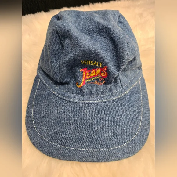 Versace hat DENIM BRAND NEW AUTHENTIC Versace Jeans Couture Indigo Denim Cap Versace main image 4